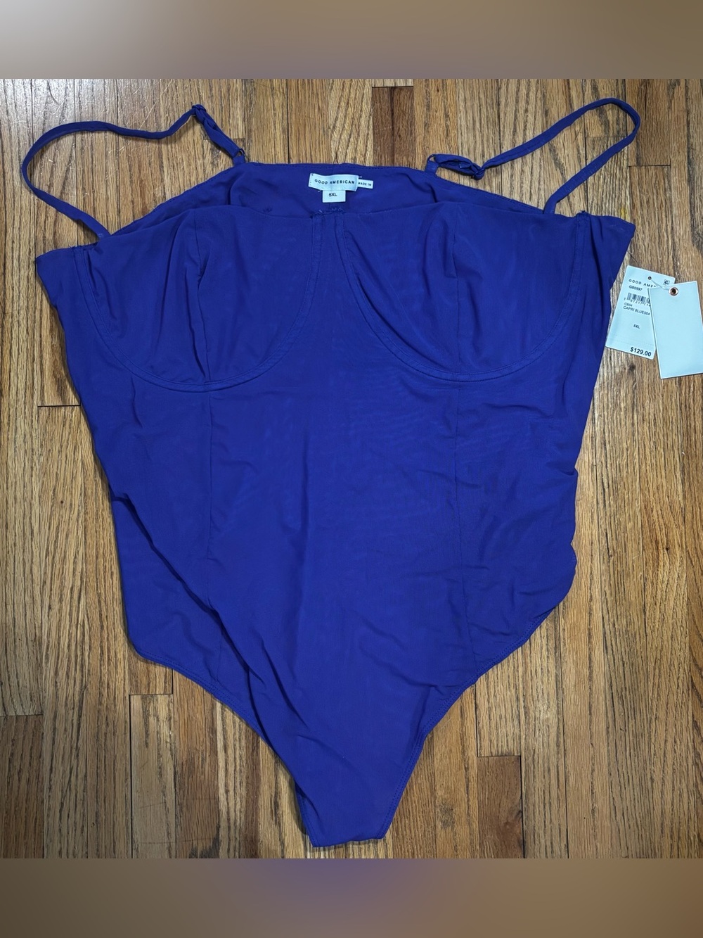 Good American 5X Capri Blue Lingerie with Adjustable Straps